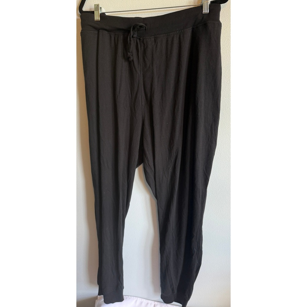 Old Navy Mens XXXL Tall Black Jogger Drawstring Pockets Lounge Activewear Gym